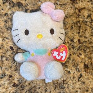 Ty Hello Kitty Plush - Pink and White